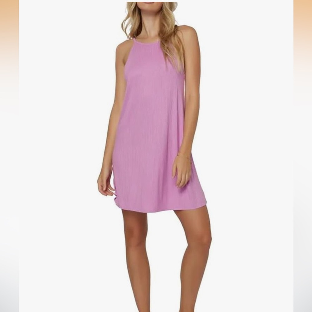 O'NEILL Womens Morette Solid Swing/Slip Dress Passionfruit/Lavender